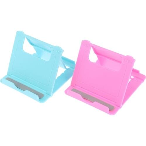 2Pcs Plastic Tablet Holder Desk Stand For Mobile Phone Foldable Phone Holder