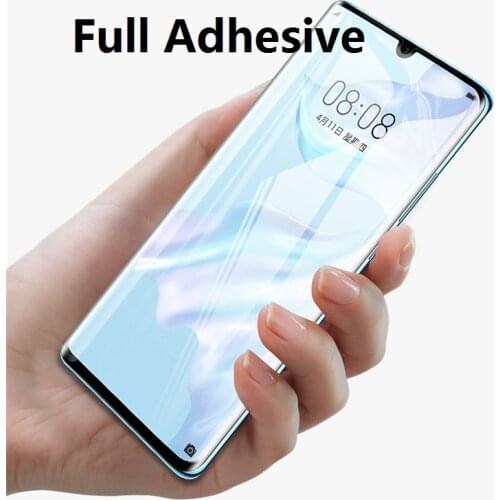 Full Glue Film Cover For Huawei P30pro Mate20 pro Full Adhesive On Whole Screen Protector Tempered Glass Curved Edge Film 9D