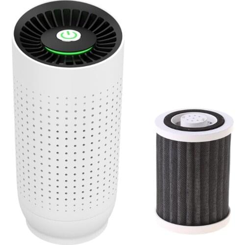 Portable Mini Car Air Purifier Freshener USB Chargeable Negative Ion Generator 28GC