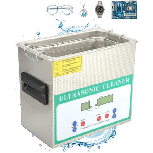 3.2L 120W Ultrasonic Cleaner Timer Ultrasonic Washing Machine Timed for Jewelry Ring Necklace Cleaning DK-230HTD