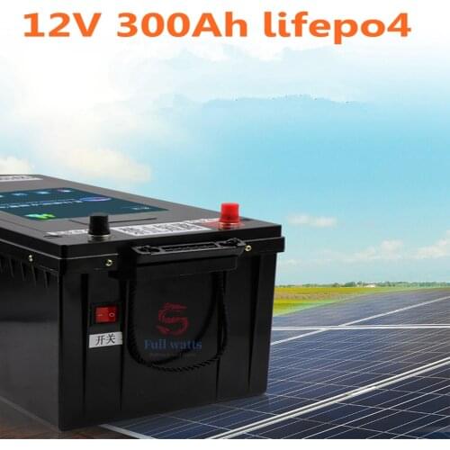 Waterproof 12.8v 12V 300AH Lifepo4 battery BMS for inverter Photovoltaic solar energy Base station PV RV EV +20A Charger
