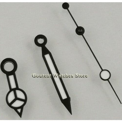 Watch Parts Black White Watch Hands Green luminous Fit For ETA2824 2836,NH35 NH36,Miyota 82series,DG2813 3804 Movement