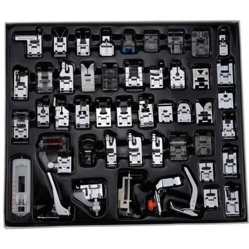 11/32/35/45/48/52/62pcs Mini Sewing Machine Presser Foot Feet For Brother Singer Janome Presser Feet Braiding Blind Stitch Darn