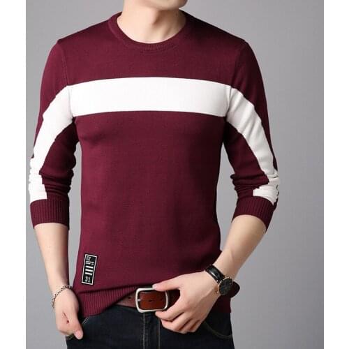 2020 Korean Fashion Sweater Men Brand Clothing Autumn Winter Warm New Arrival Slim Warm Sweaters O-neck Pullover Men Top