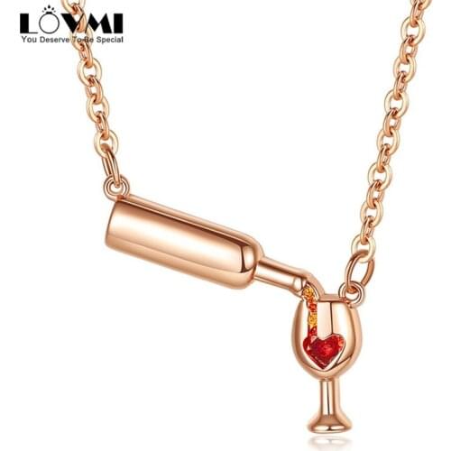 2021 Trend Elegant Pendant Necklaces 925 Sliver Jewelry Ruby Gemstone Zircon Crystal Mini Heart Chain Necklace For Woman Gift