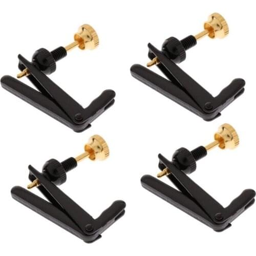 4pcs Cello Fine Tuner Cello Parts String Adjuster Black Silver for 3/4-4/4 Cello Cello String Fine Tuning DropShipping
