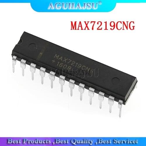 5PCS MAX7219CNG MAX7219 DIP-24 DIP24 DIP New original