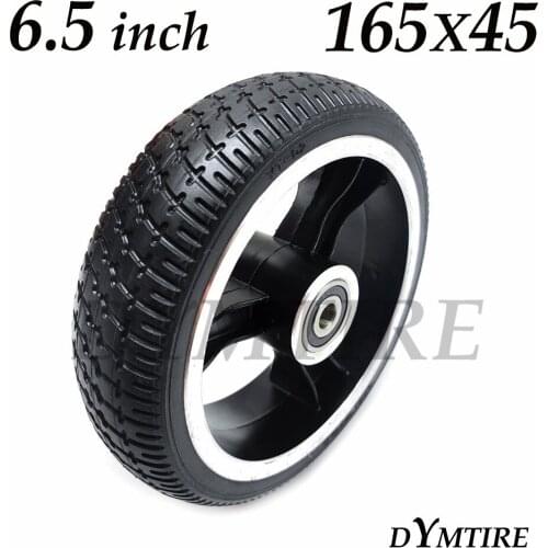 6.5 Inch Solid Wheel for Mini Electric Scooter Balancing Car 165x45 Tyre And Aluminium Alloy Rim