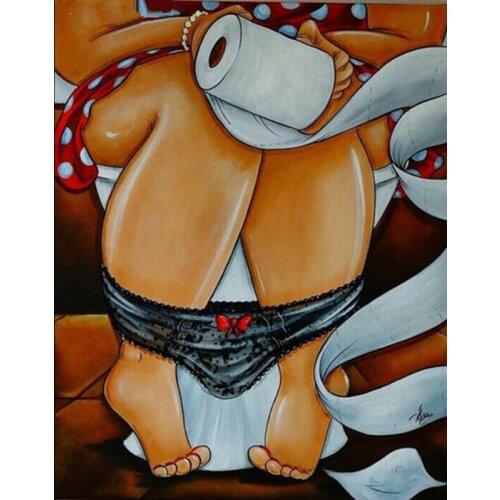 Full Square&round drill 5D DIY Diamond embroidery Toilet woman Diamond Painting Cross Stitch Rhinestone Mosaic decor gift