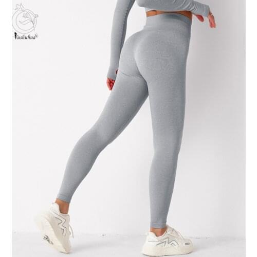 Girl High Waist Seamless Leggings Push Up Leggins Sport Women Fitness Running Yoga Pants Energy Elastic Trousers Gym Tights