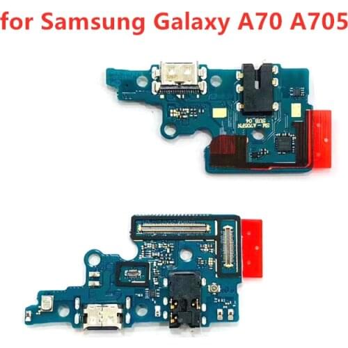 For Samsung Galaxy A70 A705 USB Charger Port Dock Connector PCB Board Ribbon Flex Cable Charging Port Component Replacement