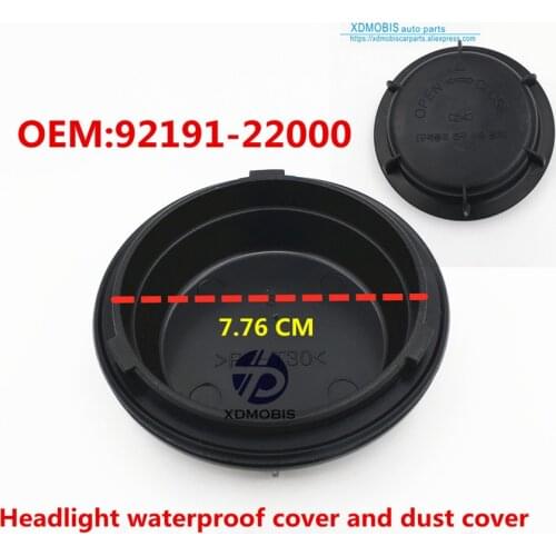 Headlight dust cover waterproof cover FORHYUNDAI SANTA FE SANTRO ACCENT ATOZ H-1 1999-2006 9219122000