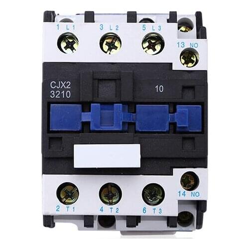 LC1D AC Contactor CJX2-3210 32A NO 3-Phase DIN Rail Mount Electric Power Contactor 24V 36V 110V 220V 380V