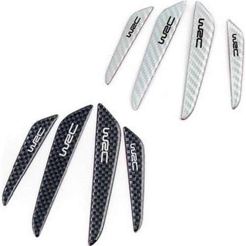 Hot 4pc Car Door Scuff Sticker WRC For Ford Focus Kuga Fiesta Ecosport Mondeo Escape Explorer Edge Mustang Fusion Flex