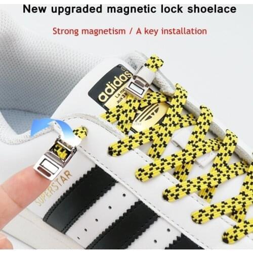 New upgraded Magnetic Shoelaces for Sneakers Elastic Laces without ties No Tie Shoe laces Rubber Bands Quick Flat Boot Shoe lace