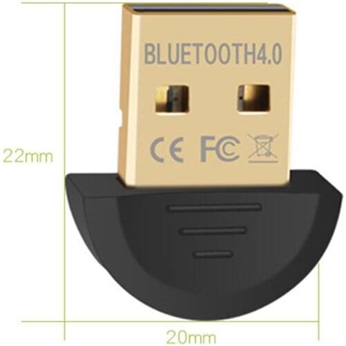 Mini USB Bluetooth Adapter V4.0 CSR Dual Mode Wireless Bluetooth V 4.0 Dongle Music Sound Receiver for Windows 10 8 7 Vista XP