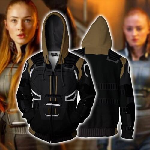 3D printed Zipper Top Men women Hooded Sweater Cosplay Costume Halloween Costume Plus Size S-5XL