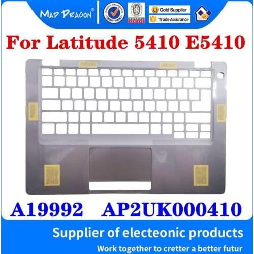 New original Palmrest Upper Case Keyboard Bezel Cover Silver For Dell Latitude 5410 E5410 Laptops C shell A19992 AP2UK000410