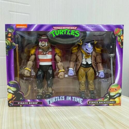 NECA Cows head VS Pigs face Sea Pirate Set 7 inches movable toy model