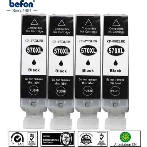 Befon X4 Black Cartridge Replacement for Canon PGI570 PGI-570 PGI 570 XL Ink Cartridge for MG7750 7751 6850 MG7752 7753 Printer