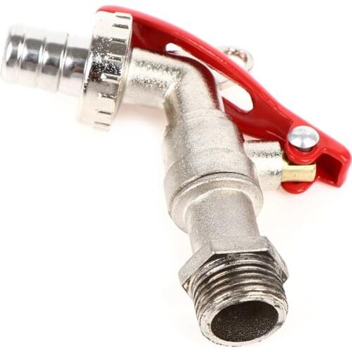 Garden Hose Faucet with Lock Water Tank Connector Replacement Tools 1/2 Inch Brass Thread Water Tap Lockable Faucet