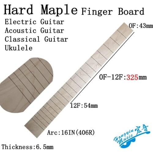 Hard Maple Acoustic Guitar Fingerboard Semi-Manufactures Guitar Making Repair Materials And Accessories