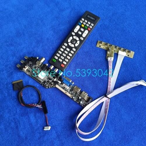Universal display drive controller board kit For B101EW01/B101EW02 DVB 3663 signal digital LVDS 40-Pin USB VGA AV 1280*720