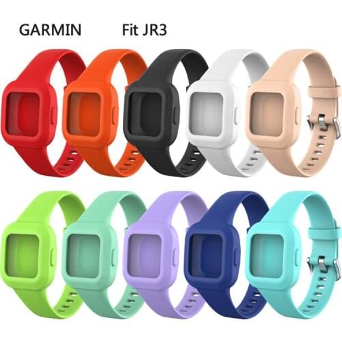 100pcs Silicone Bracelet Strap For Garmin Fit JR3 Smart Watchband For GarminFit JR 3 Replacement Straps For Children Accessories