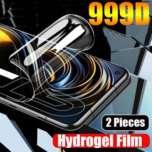 21D Front Silicone Hydrogel film For Oppo Realme X2 Pro XT Reno Z A5s A1k A9 A5 2020 5 6 7 Pro Full Cover Soft Screen Protector