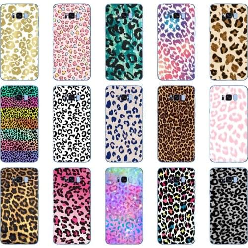 42DD leopard print Soft Silicone Cover Case for Samsung Galaxy S6 S7 edge S8 S9 S10 plus A70 A50 case