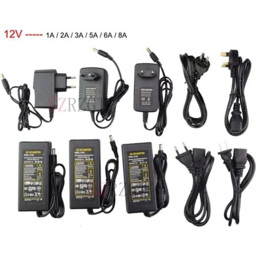 LED Adapter 12V 1A 2A 3A 5A 6A 8A 10A LED Strip Power Supply Low Voltage Transformer Driver Plug For LED Strip&Computer