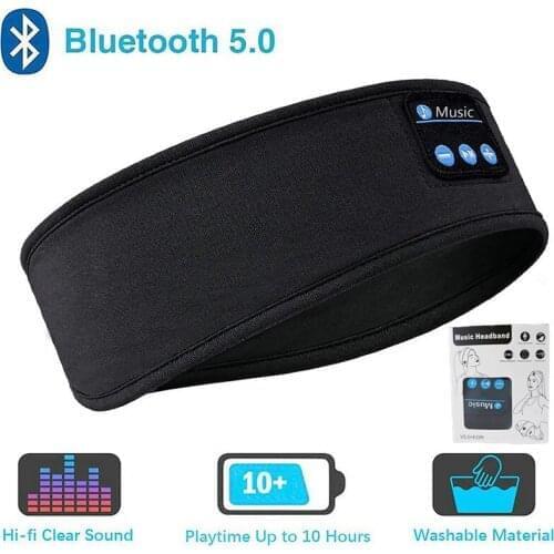 20p Sleep Headphones Bluetooth Headband,Wireless Music Sport Headbands,Sleeping Headsets with Built in Speaker for Running,Yoga