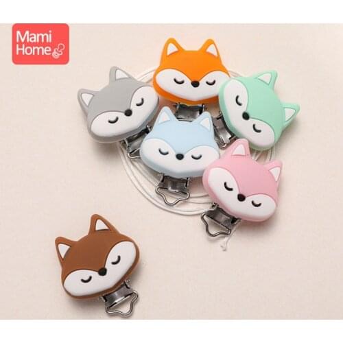 1pc Nipple Chain Accessories BPA Cute Modelling Fox Pacifier Clip Baby Accessories Nipples and Accessories Baby Goods Wholesale