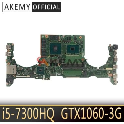 DA0BKLMBAB0 Laptop motherboard for For For Asus TUF Gaming FX503VM Test original mainboard I5-7300HQ GTX1060-3G