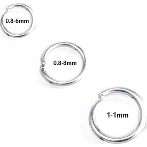 200pcs 6mm 8mm 10mm Open Loops Rings Jump Split Rings For DIY Making