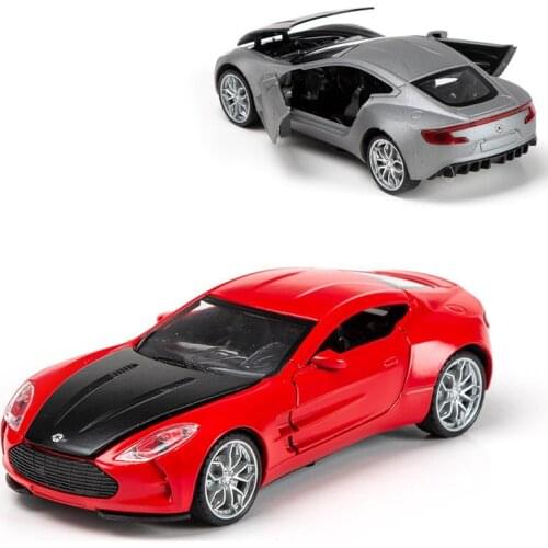 1/28 Metal Vehicle Diecast Pull Back Cars Pull Back Model Toys for Boy Collection Xmas Gift Office Home Decoration Sports Car