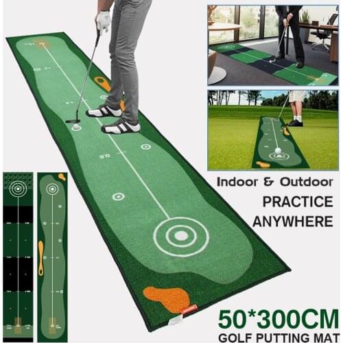 Golf Carpet Putting Mat Thick Smooth Practice Putting Rug For Indoor Home Office Golf Practice Grass Mat Golf Training