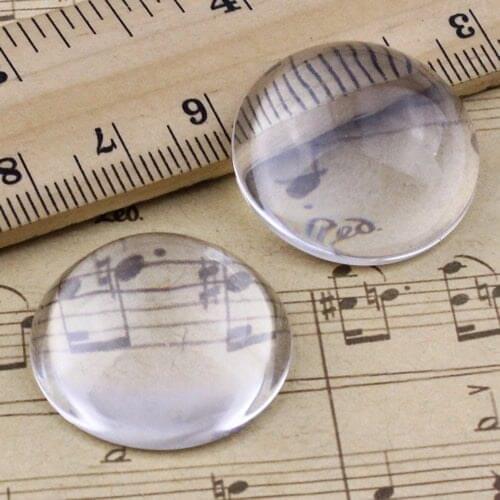 25mm Round High Arc Thickness:10mm Flat Back Clear Glass Cabochon Dome Cameo Jewelry Finding 3pcs/lot (K02940)