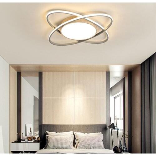 Minimalist Iron Wood Creative Gold Decorative LED Ceiling Lamp for Bedroom Living Room Restaurant Kitchen Aisle Indoor Lighting