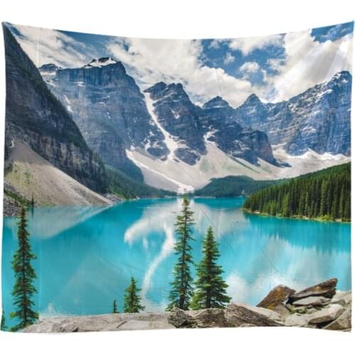 Natural Landscape Tapestry Wall Hanging Cloth Bed Spread Beach Towel Table Cloth YogaMat House Decoration Living Room Decoration