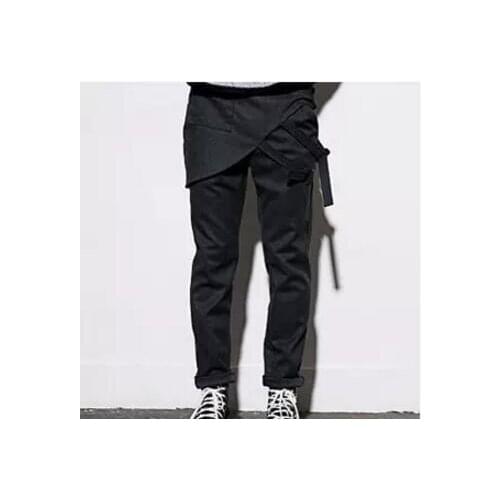 New Mens Fashion self-cultivation personality GD casual pants Hair Stylist joker Straight tube slim trousers plus size clothing