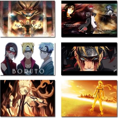 Japanese Anime Poster Uzumaki Naruto Canvas Painting Mural Bedroom Living Room Home Wall Picture Decoration