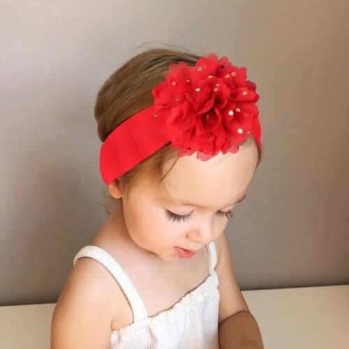 Chiffon Elastic Newborn Turban Headbands Baby Hair Band Headwrap Lace Baby Solid Nylon Baby Boy Turban Headwear