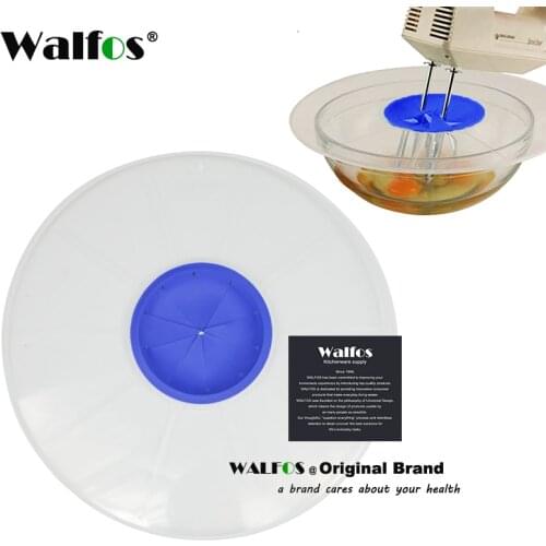 WALFOS FOOD Grade Silicone Bowl Whisks Screen Cover Egg Baking Splash Guard Pot Pan Cover Bowl Lids Kitchen Tools