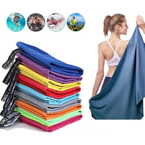 Sports Microfiber Quick Dry Pocket Towel Portable Ultralight Absorbent Large Towel for Swimming Pool Swim Gym Fitness Yoga Beach