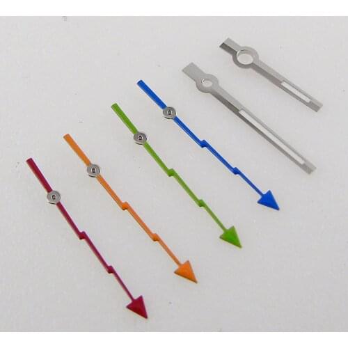 Steel New Automatic Blue Luminous Watch Hand Flash Second Needle fit NH35A NH36A MIYOTA 8215 MINGZHU 2813