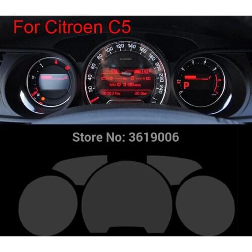 TOMMIA For Citroen C5 10-16 Screen Protector HD 4H Dashboard Protection Film Anti-scratches Car Sticker
