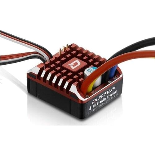 1:10 1/8 WP Crawler Brush Brushed 80A Electronic Speed Controller Waterproof ESC With Program box LED BEC XT60