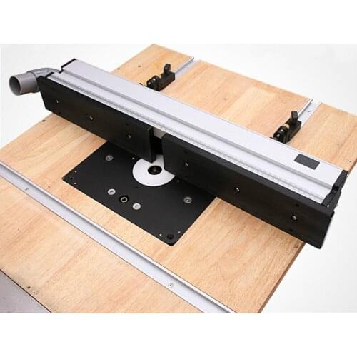 1 Set Woodworking Aluminium Profile Fence with Sliding Brackets Tools for Wood Work RouterTable Saw Table DIY Workbenches