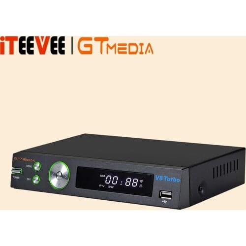 10PCS GTMEDIA V8 Turbo DVB-S2/S2X/T2 Cable Satellite Receiver 1080P H.265 M3U Support Spain Auto Roll HEVC CA Card Slot